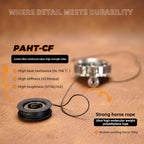 TC4 Titanium Aluminum Alloy Retractable Heavy Duty Pull Reel Carabiner Strong Steel Wire Lost Rope Buckle Ring Outdoor Keychain