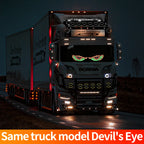 Truck Devil's Eye Light RGB Dynamic Demon Eye Decorative Light Led Display Decor Pixel Panel Windshield USB 5V Multi-Mode Lamp