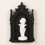 Cross-Border Gothic Dark Style Church Arch Shaped Niche With Little Angel Decoration For Dark Retro-Style Home Wall Decoration &