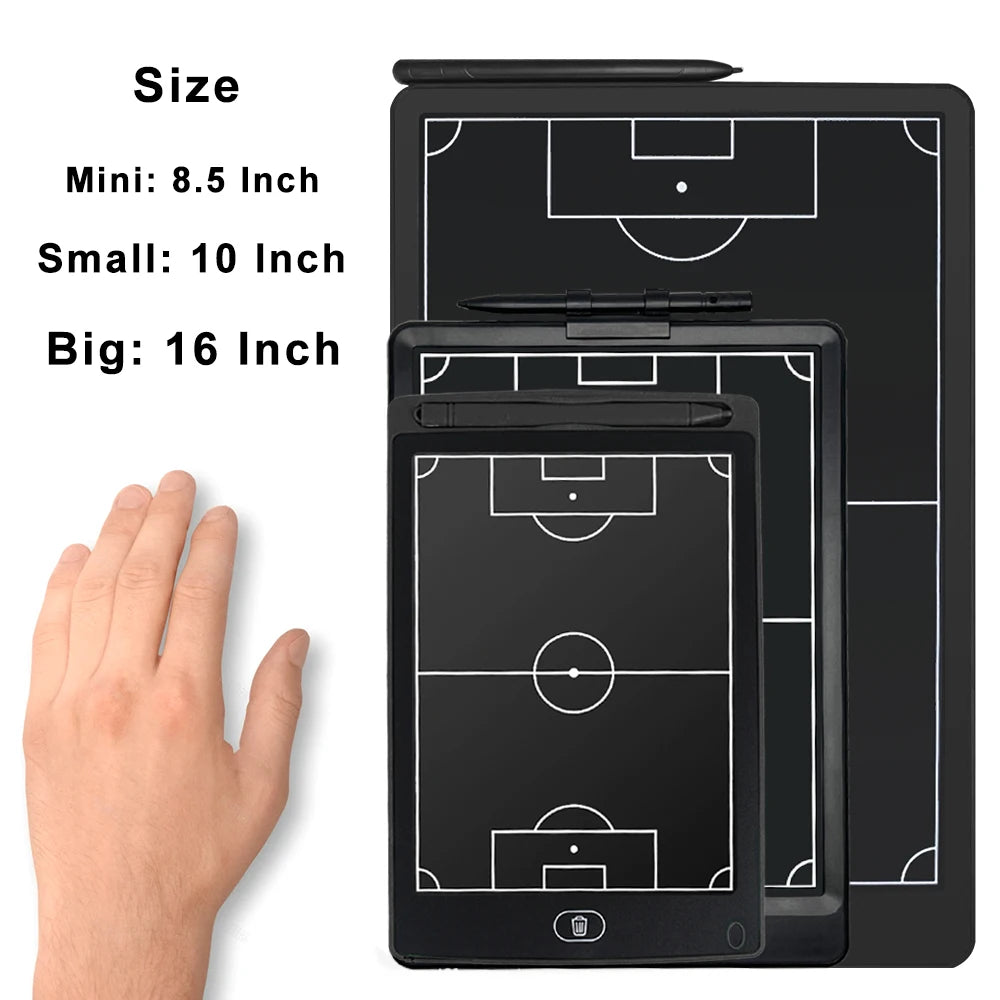 8.5/16-Inch LCD Electronic Football Coaching Tactical Board Strategy Marker Board Soccer Coach Blackboard for Sports Training