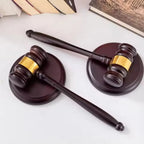 Wood Gavel Wooden Judge Hammered Handcrafted Delicate Wood Gavel For Lawyer Judge Auction Sale Decoration Hammer Set