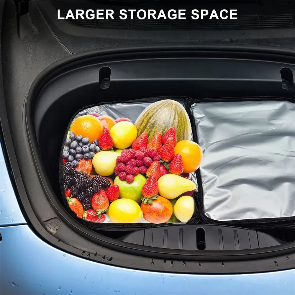 For Tesla Model Y Juniper 2025 Frunk Cooler Organizer Insulation Bag M3 Highland Front Trunk Storage Insulated Outdoor Camping