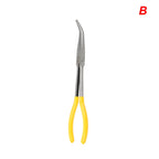 DIY Extra Long Nose Pliers Straight Bent Tip Mechanic Equipment Hand Removal Tools Spanner Clips Auto Care Kit Car Accessories