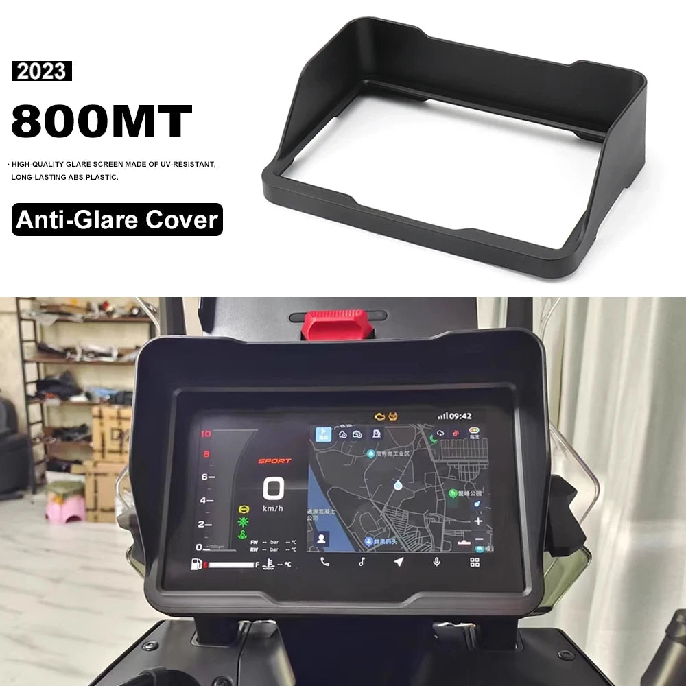 New 2023 Instrument Cover Protection Dashboard Sun Visor Cover Motorcycle Anti-Glare Cover For CFMOTO 800 MT 800MT Explore 2024