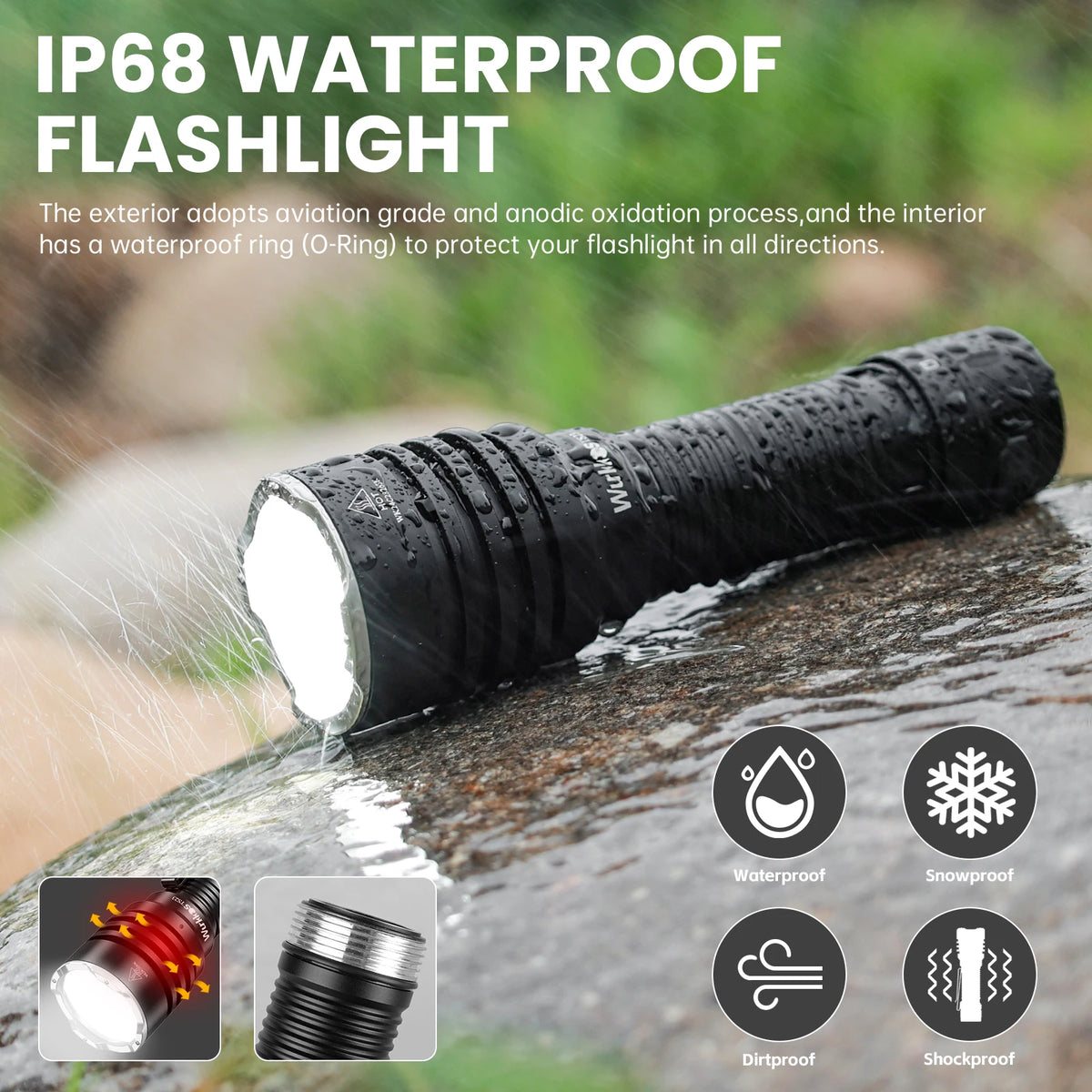 Unleash 5000LM Power: Wurkkos TS23 Adventure EDC Flashlight IPX8
