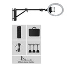SH 18 Inch Knob Ring Light LED Selfie Video Lamp With Tripod Stand Phone Clip For YouTube Live Lighting Photo Photography Studio