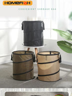 1pc Pop-up Trash Can, Outdoor Portable Camping Folding Trash Can Camping Trash Can Gardening Garden Garbage Bag Garden Leaf Buck