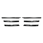 For VW Volkswagen Tiguan MK2 2016-2021 Car Front Bumper Mesh Center Grille Grill Moulding Strips Cover Trim Gloss Black Styling