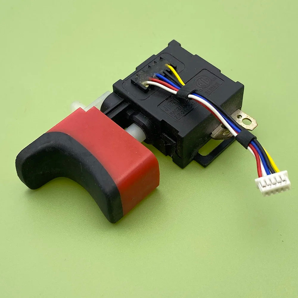 Electric Drill Trigger Switch 5-Wire Speed Control DC 7.2-24V 20A/25A Replacement