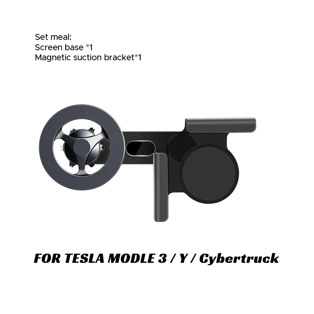 Car Phone Mount Holder 15W Compatible with MagSafe Magnetic Wireless Charger for Tesla Model Y Launch 2026 Model 3 HIGHLAND BYD
