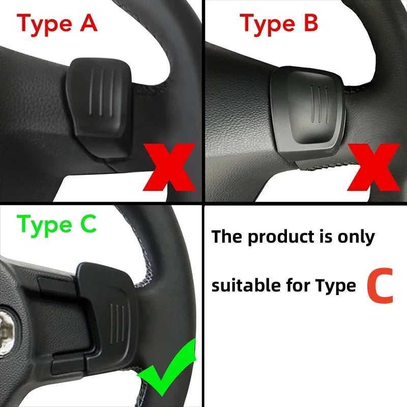Car Steering Wheel Paddle Shift Extend Shifter Sticker For VW Golf 7 GTI MK7 GTE GTD RLINE Volkswage POLO Scirocco Sagitar GLI