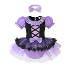 Infant Baby Girl Jumpsuit Dress Little Girl Princess Romper Dress With Headbands Kids Clothes Size 70-80-90-100