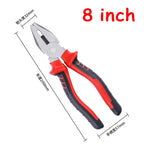 6/8inch Wire Pliers Industrial Labor-Saving Multifunctional Handmade Pliers Comprehensive Wire Cutting Long Nose Plier Hand Tool