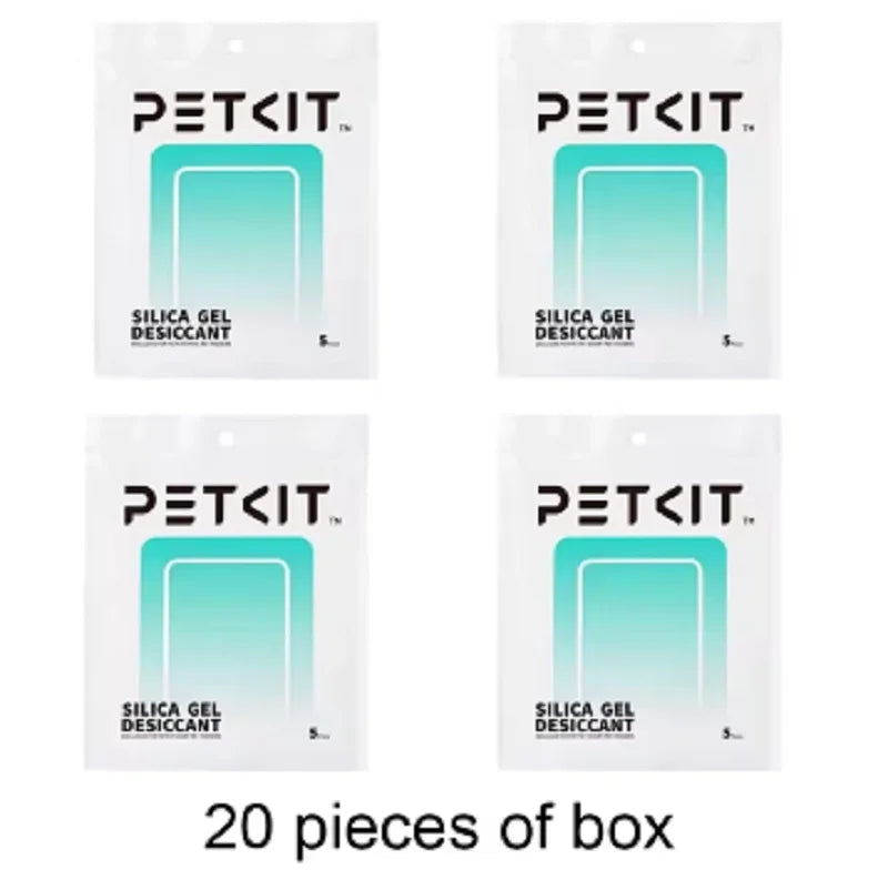 PETKIT Replaced esiccant Preservative Moisture-proofing agent for Smart Feeders -5 Packs transparent silica gel beads