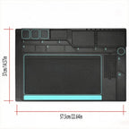 Silicone Repair Welding Mat with Screw Fixing Device Tool Storage Groove for Cell Phone Laptop PC Motherboard Maintenance