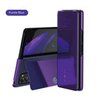 6 Colors Mirror Clear View Stand Flip Case For Samsung Galaxy Z Fold 2 3 4 5 6 7 Full Cover Folding Plathing Phone Cover