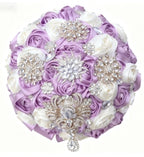 Crystal Brooch Bridal Wedding Bouquet 1pc, Rhinestone Diamond Style, 15-30cm