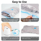Electric Air Pump for Vacuum Bags, EU, USA, UK, Japan Plug, Suitable for Clothes Storage Bags Labor-saving Compression Tool