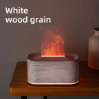 Aromatherapy Diffuser with Flame Effect, Essential Oil Diffuser and Cool Mist Humidifier, Silent Humidifier for Home and Bedroom