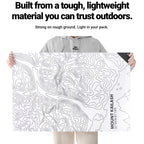 HODRGEAR PaperLite Tyvek Tent Vestibule Mat 35g Ultralight Ground Sheet Tent Foortprint Waterproof Tent Footprint Camping Hiking