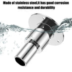Straight Thru Hull Exhaust Skin, Fitting 24mm Tube Pipe , 316 Stainless Steel Exhaust Tube Fitting Kit for Diesel Parking heater