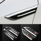 Car Fender Side Vent Sticker Electroplated Mesh Blade Trim Decoration, Style A/B