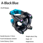 CNC MTB Stem 31.8 Ultralight Handlebar Stem 35mm Aluminum Alloy Road Mountain Bike Bridge Cycling Short Stem Bicycle Accessories