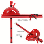 1 Set Miter Gauge and 400MM Aluminium Profile Fence With Track Stop Sawing Assembly Angle Ruler for Table Saw Router Table Woodw