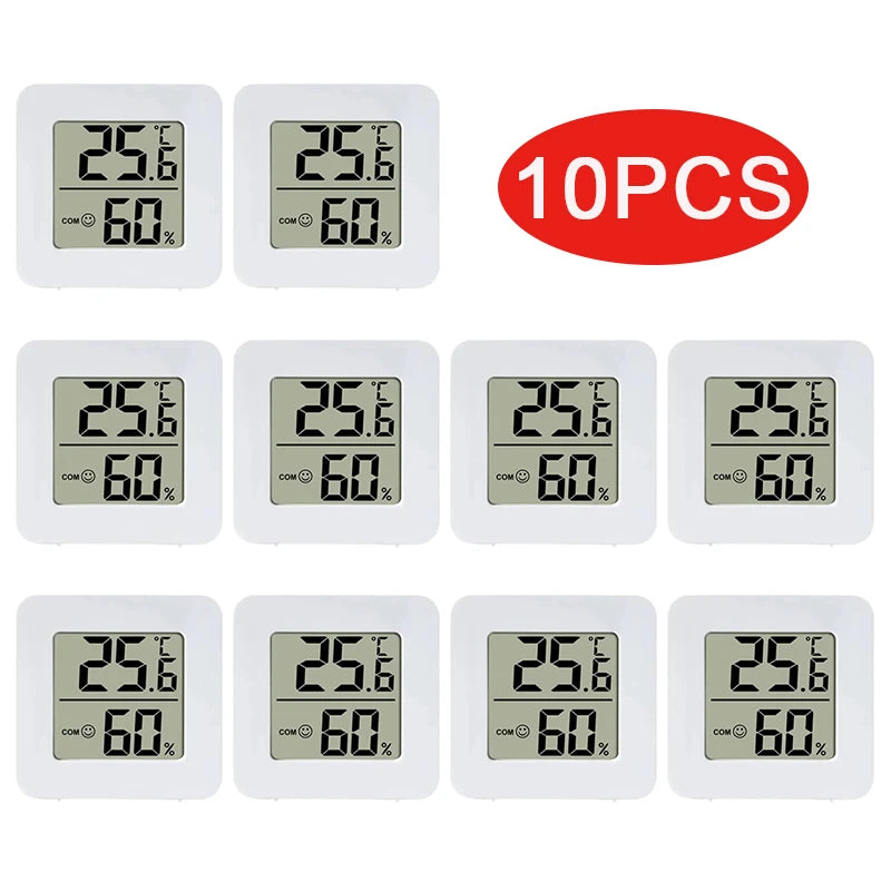 6-10pcs Digital Thermometer Hygrometer Indoor Mini Temperature LCD Electronic Monitor Hygrometer Outdoor Room Baby