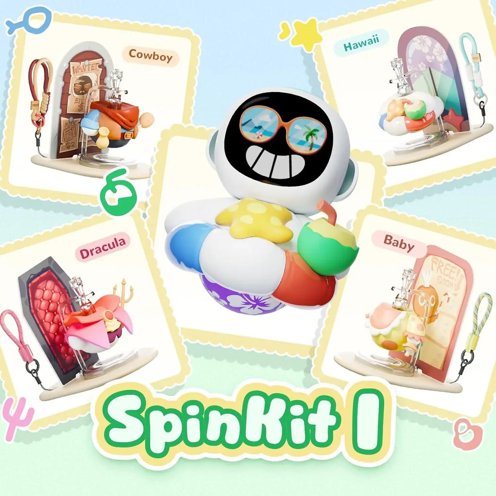SpinKit Swappable Themed Bodies Replacement Parts Set, 4 Bodies Accessories Toy