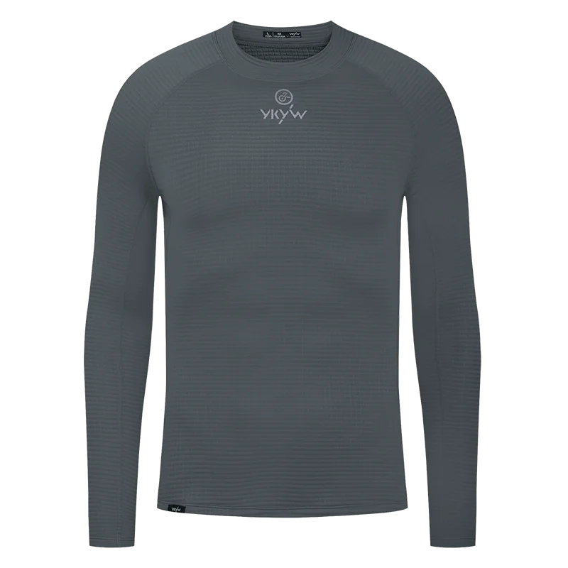 YKYW Winter Men's Cycling Long Sleeve Base Layer 0°C 2025 Thermal Fleece Bicycle Underwear MTB Road Bike Shirt Base Undershirt