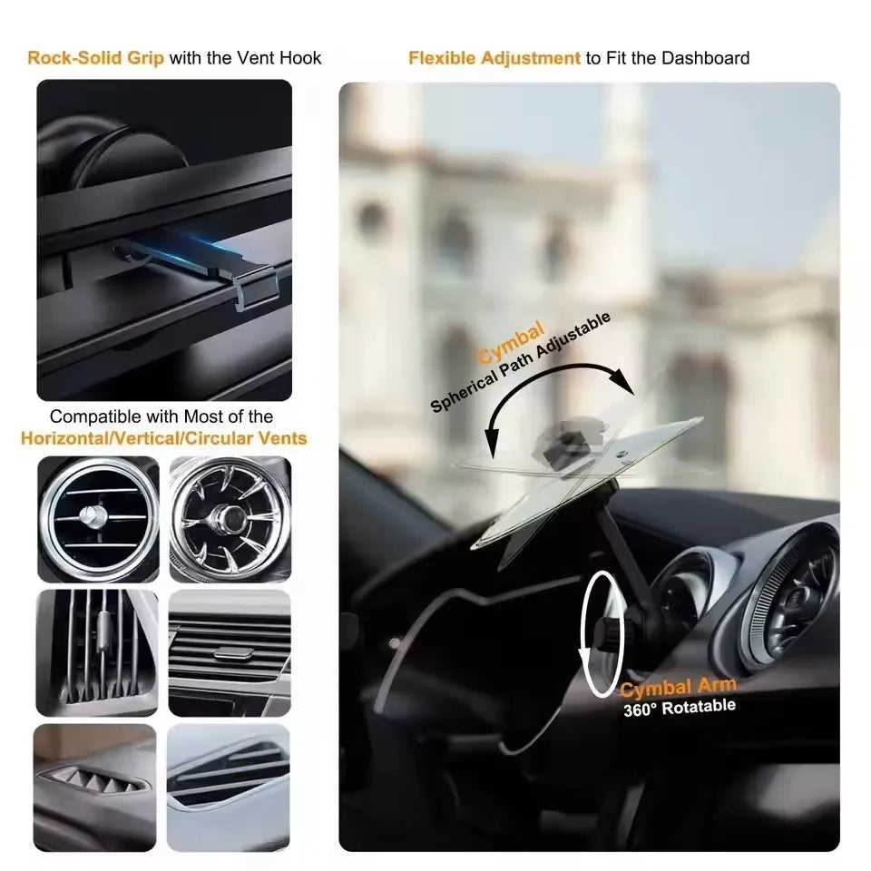 Trend Musical Saucer Car Crash Cymbal With Drum Sticks Alloy Car Crash Drums With Knocking Stick Cymbal Air Vent Drum Mini Drums