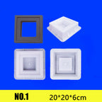 20*20*6cm Cement Mold Hollow Plastic Brick Mold Grid Background Wall Decoration Garden Window Flower Fence Wall Mold