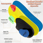 240lbs Heavy Duty Arch Support Insoles Sports Shock Absorption Elastic Wear Resistant Orthopedic Flatfoot Insoles Pain Relief