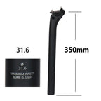 ELITAONE MTB Carbon Seat Post 27.2/30.9/31.6mm Offset 20mm Road Bike Seatpost with Carbon Fiber Base Cover