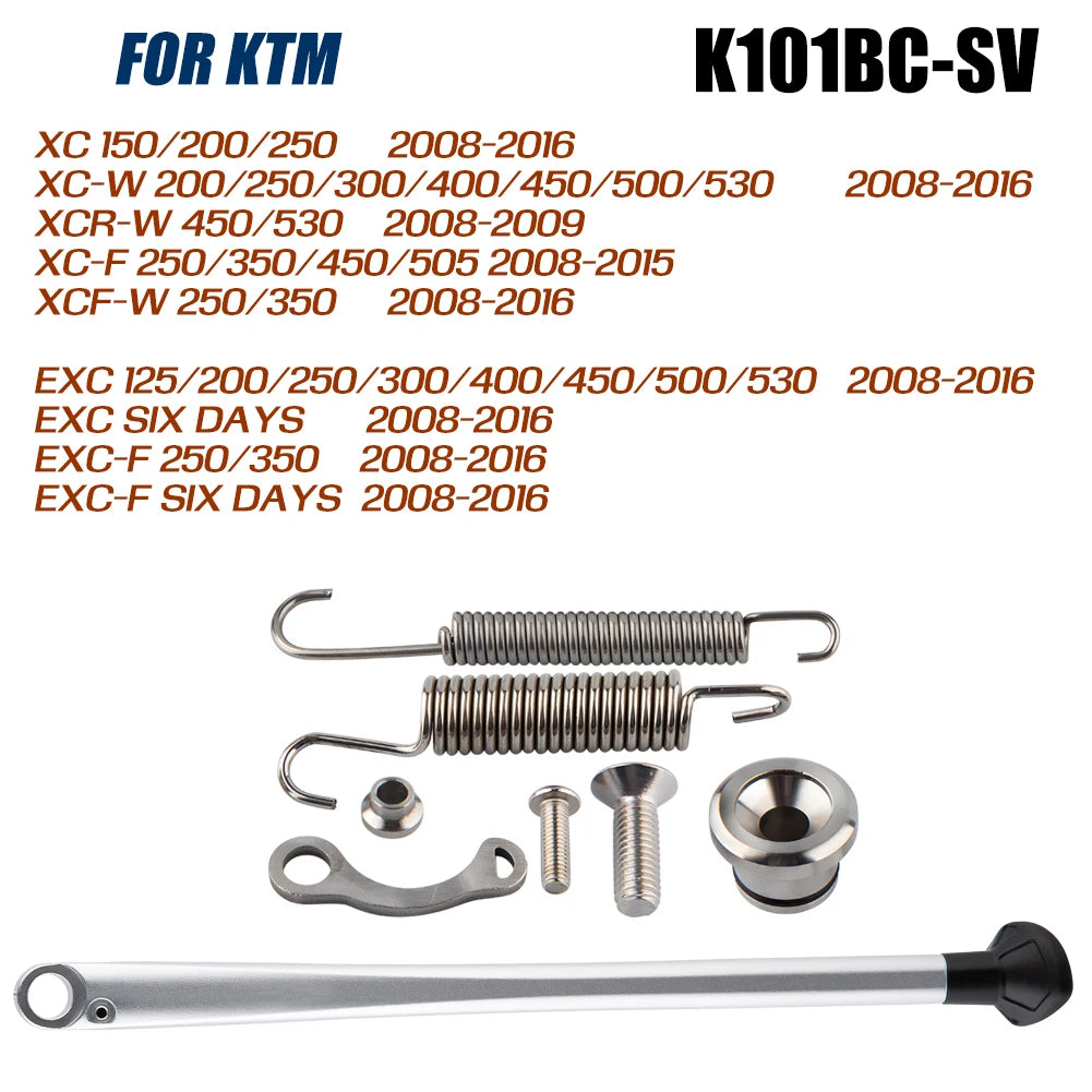 For KTM 125 150 250 300 350 450 500 530 XC XC-F XC-W XCF-W EXC EXC-F TPI Six Days 2008-2025 Motorcycle Side Stand Kickstand Kit