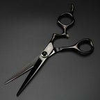 XUANFENG black Mirror Hair Scissors 6-inch JP440C Barber Cutting Scissors and Thinning Scissors Very Cool