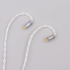 XINHS 8 Core Silver Plated Earphone Upgrade Cable MMCX 0.78mm 2Pin QDC TFZ HIFI Cable