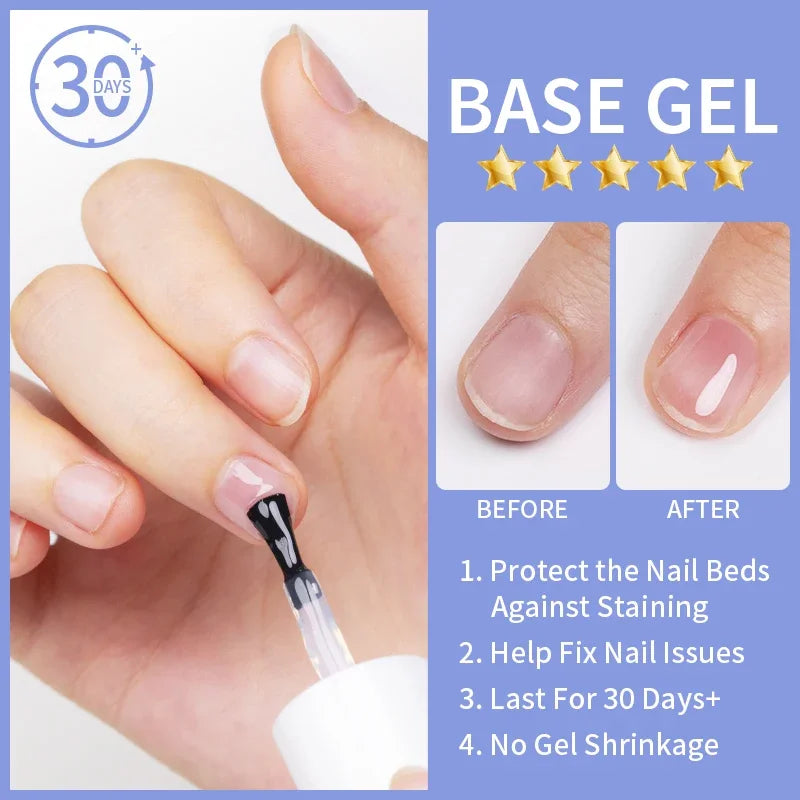 15ML Ace Gel 9-in-1 Nail Glue Gel Nail Polish Transparent Clear Function UV Gel Soak Off Nail Art Varnish Thickness Base coat