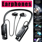 12000mAh Bluetooth Earphones: Dual Connect & Magnetic Pause Feature