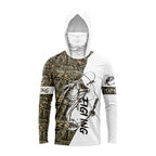 MALFC Men's Hooded Long Sleeve Fishing Shirt UV Protection Sun Hoodie S-XXXL