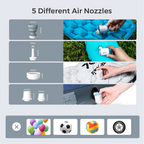 FLEXTAIL TINY PUMP X - Portable Air Pump, Mini Camping Pump with Light, USB-C Charging, Ideal for Sleeping Pad, Air Bed Mattress