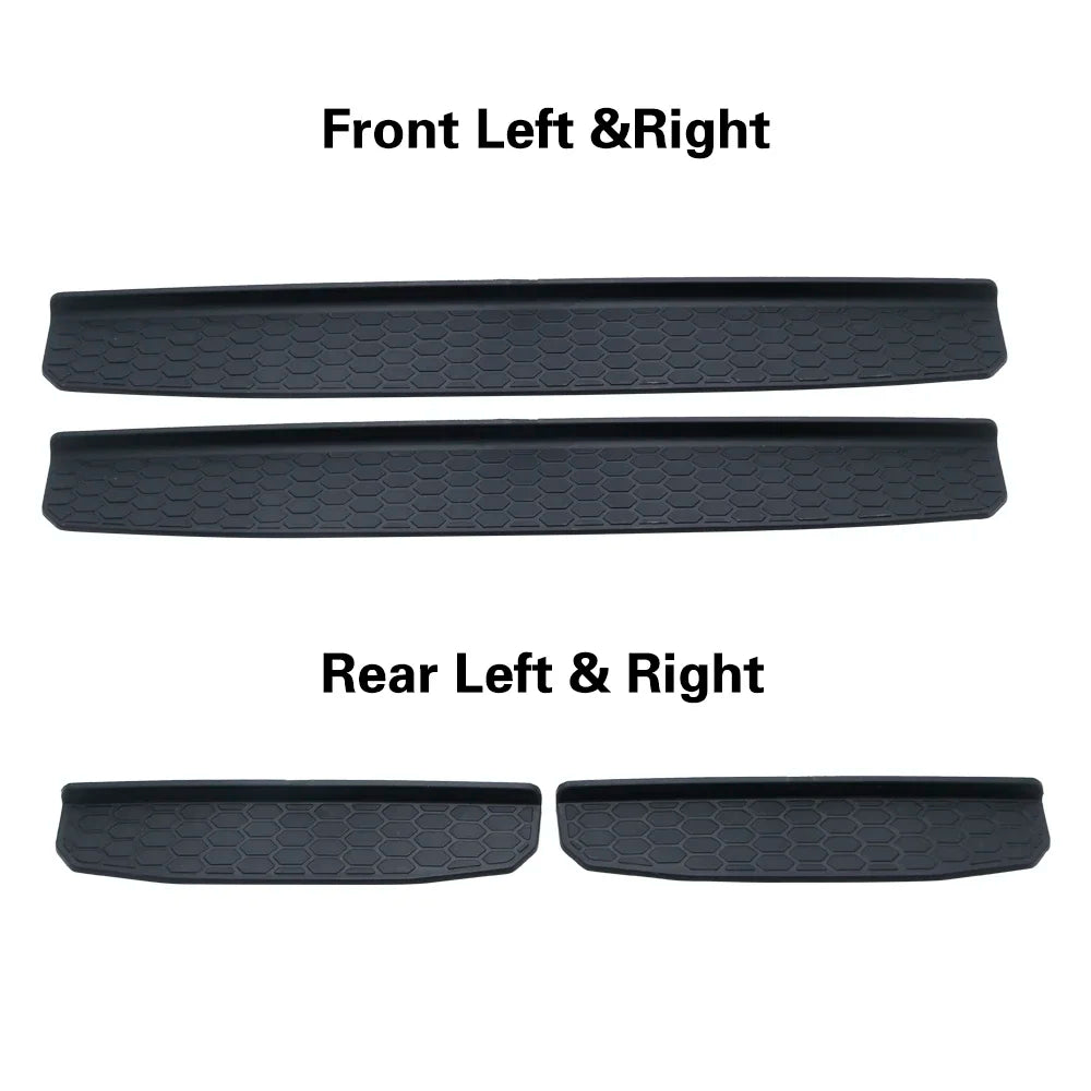 Jeep Wrangler JL 2018-2019 Door Sill Entry Guard Protector Plates, 2 or 4 Door