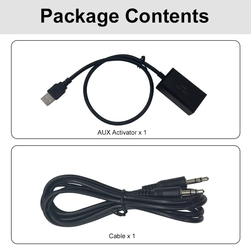 7 Inch Car Screen AUX to USB Adapter for Mercedes Benz NTG 5.0 / 5.1 System Audio Input Output Converter Aux Activator