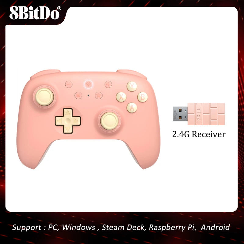 8BitDo Ultimate 2C Wireless Controller Gamepad With Hall Joystick for PC Windows 10/11 Steam Deck Raspberry Pi Android