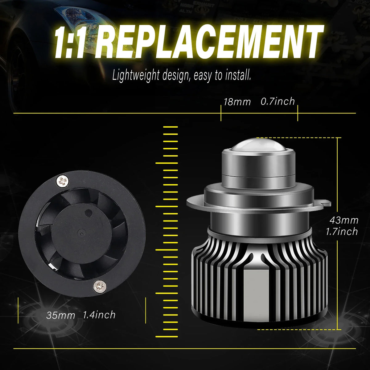 H7 Laser Lens H11 Led Fog Light Bulb H11 Led Fog Lamp H8 H16 9005 HB3 9006 HB4 CSP Blue 6000K 3000K Turbo Fog Light For Car 12V