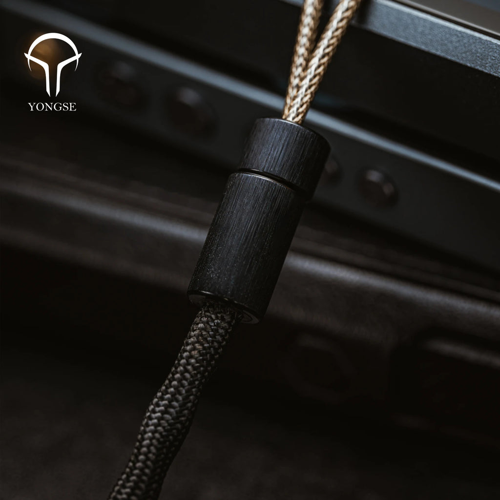 Yongse BlackSea Litz Coaxial Structure Single Crystal Copper And Silver-plated Single Crystal Copper ＆ Graphene Earphone Cable