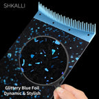 SHKALLI Professional Carbon Fiber Hair Coloring Board with Comb Teeth Hair Dyeing Styling Tool for Hairdressers
