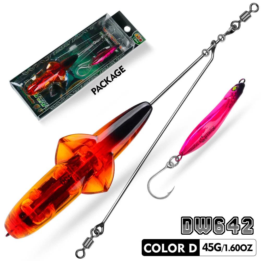 Proberos 35/45G Topwater Fishing Lure Popper Artificial Pencil Hard Bait  Long-range Cast Floating Fishing Tackle Swimbait