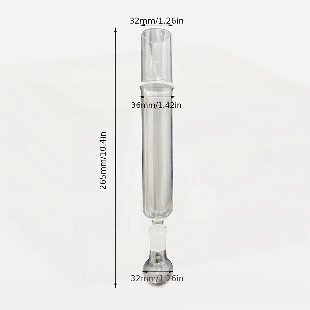 Glass Cigar Tubes Humidor Set, Cigar Flavor Infuser, Ball Base & Wooden Plug, Cigar Incense Glass Tube Set, Cigar Humidor